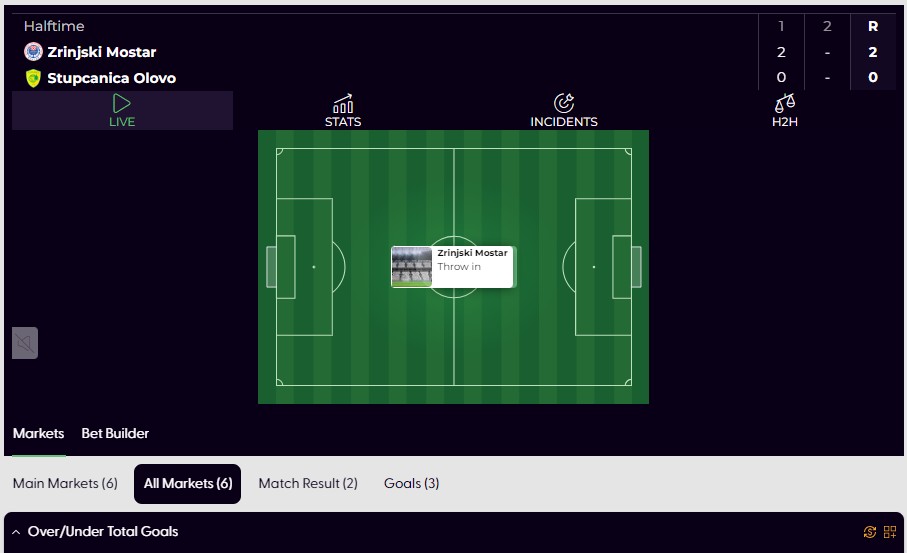 BetCoZa Live Betting